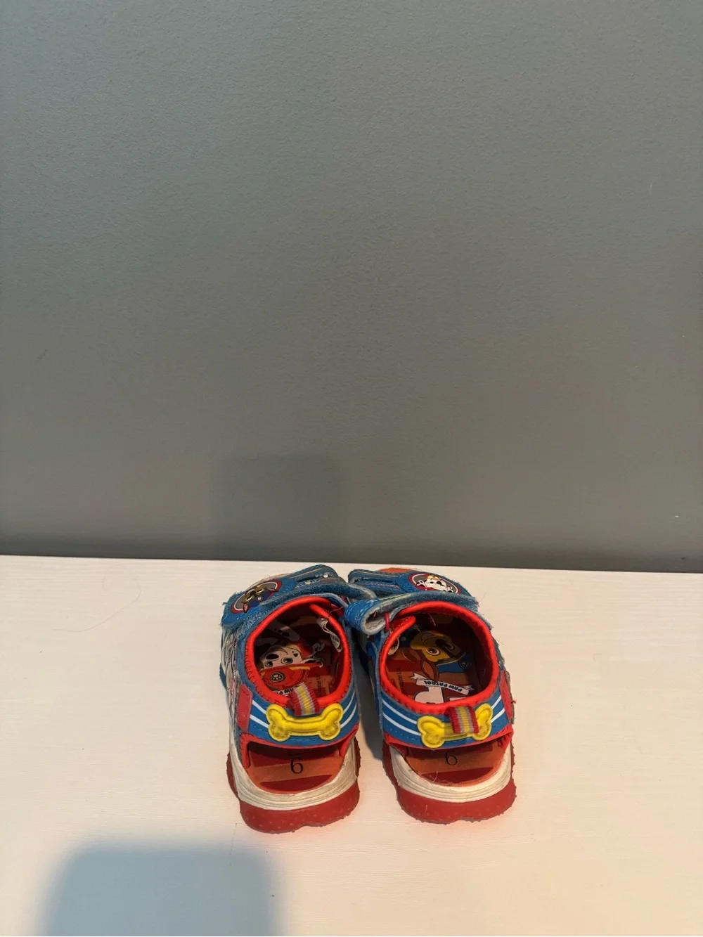 Paw Patrol Blue & Red Kids Character Sandals with Velcro Straps